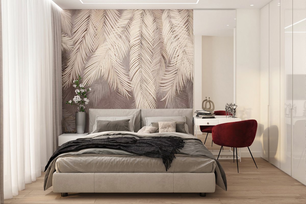 Современные обои для спальни