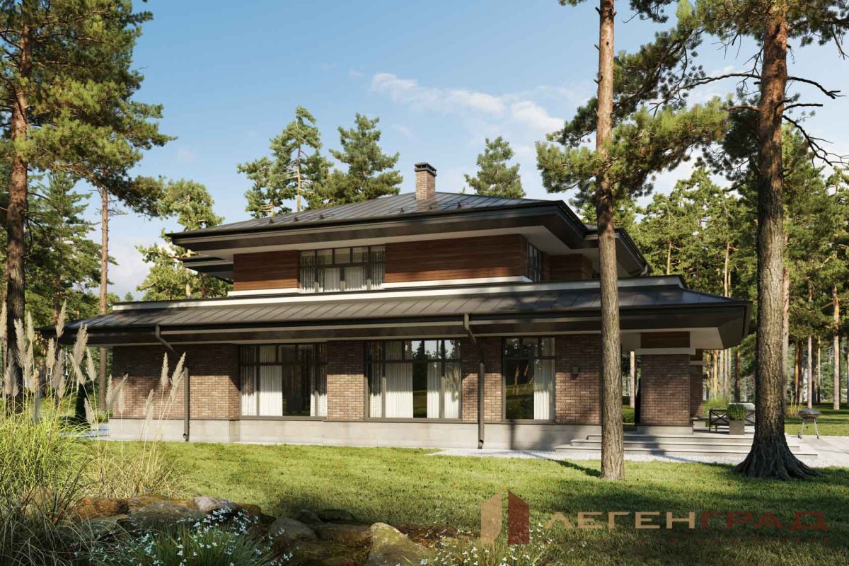 Дом в стиле Райта 200-250 кв.м