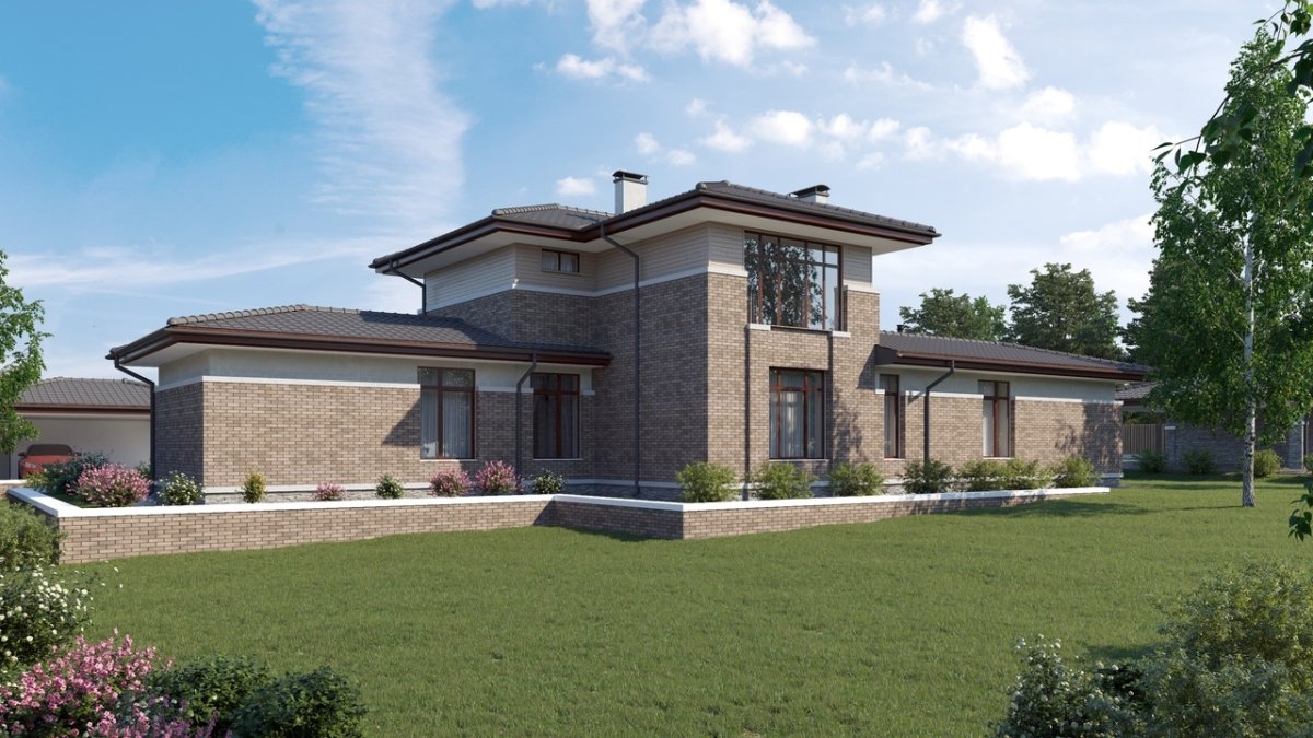 Дом в стиле Райта 200-250 кв.м