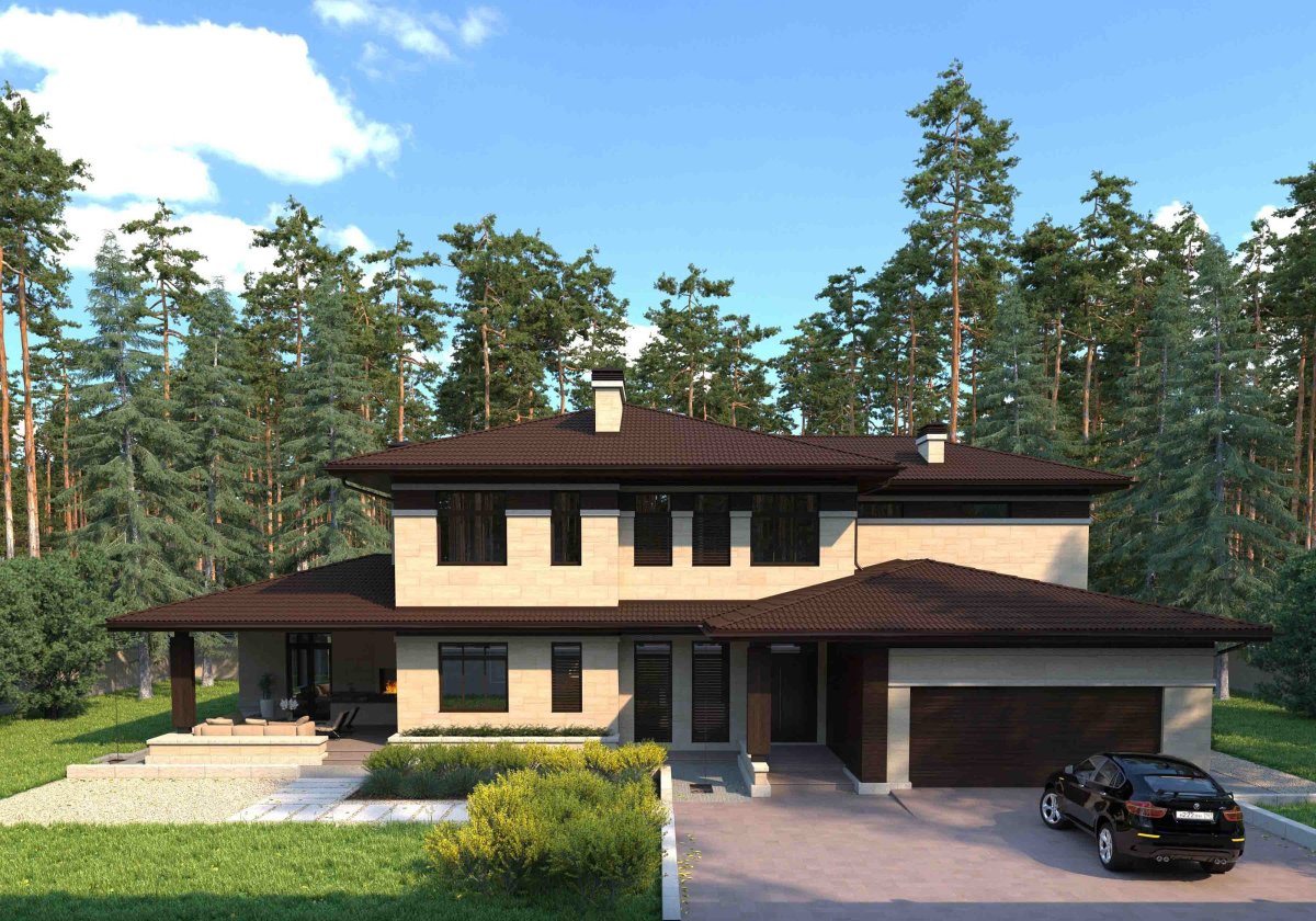 Репино дом в стиле Райт