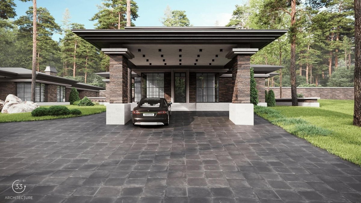 Дом в стиле Райта от Yunakov Architecture Design