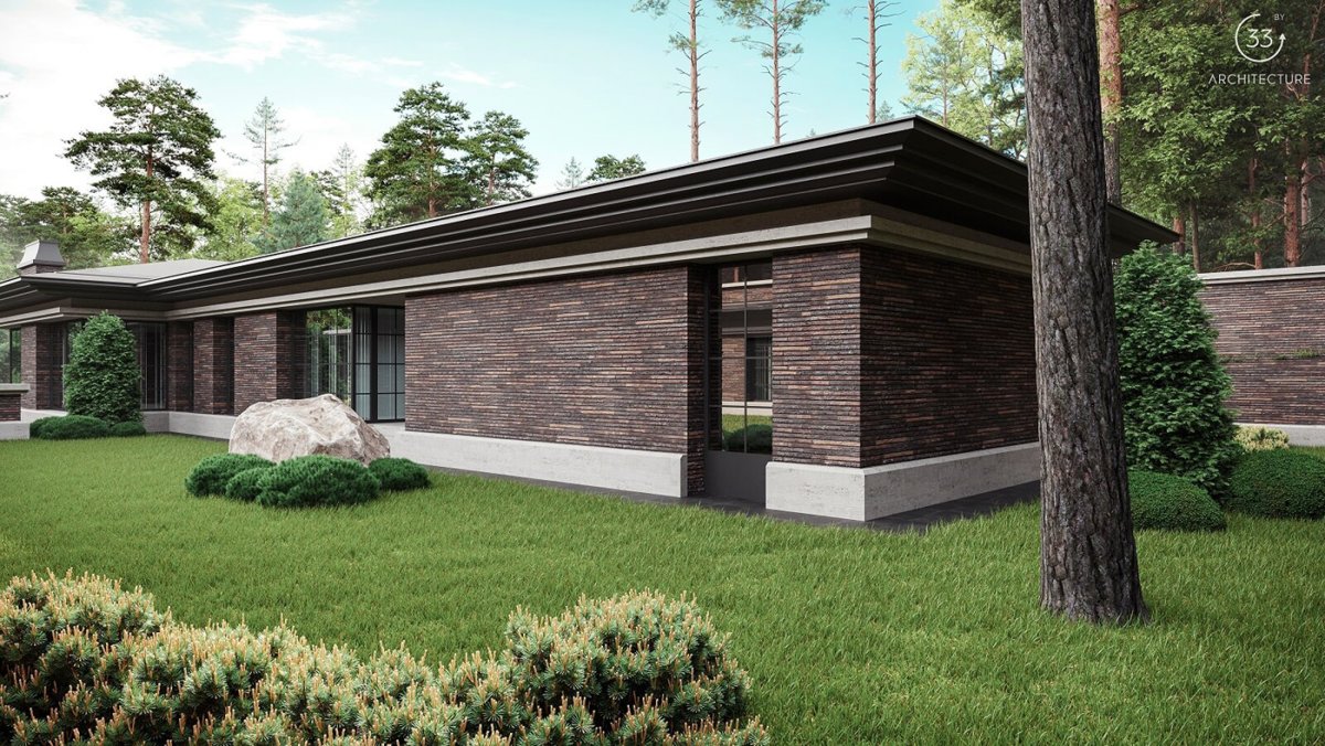 Дом в стиле Райта от Yunakov Architecture Design