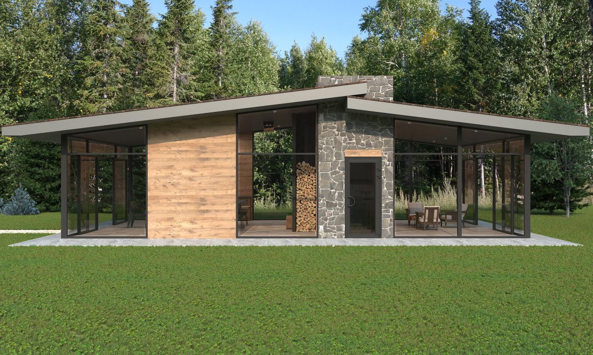 Беседка в стиле Шале