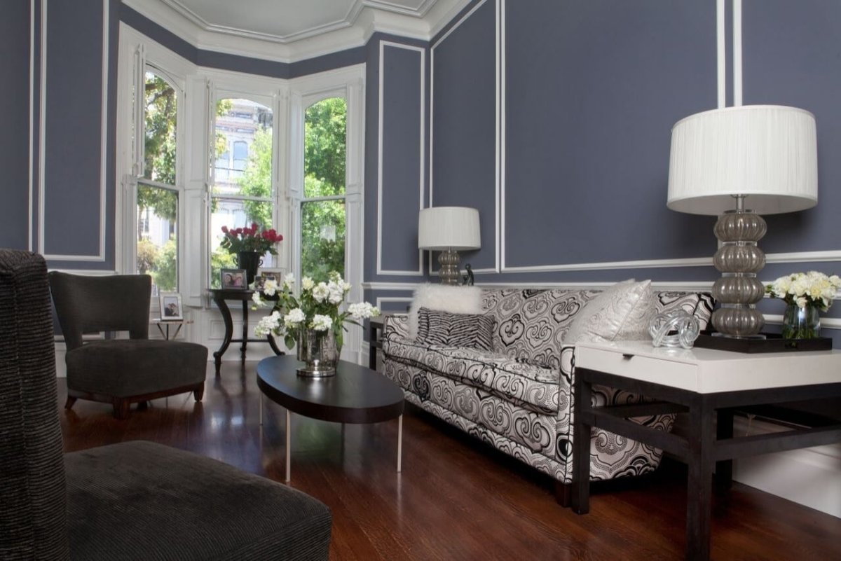Эдвардианский интерьер в серых тонах