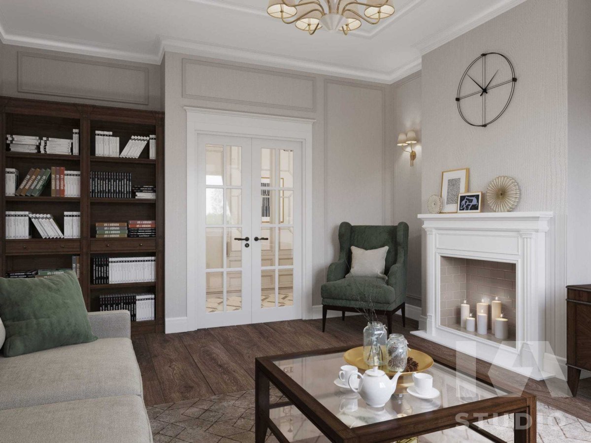 Квартира в стиле американская классика