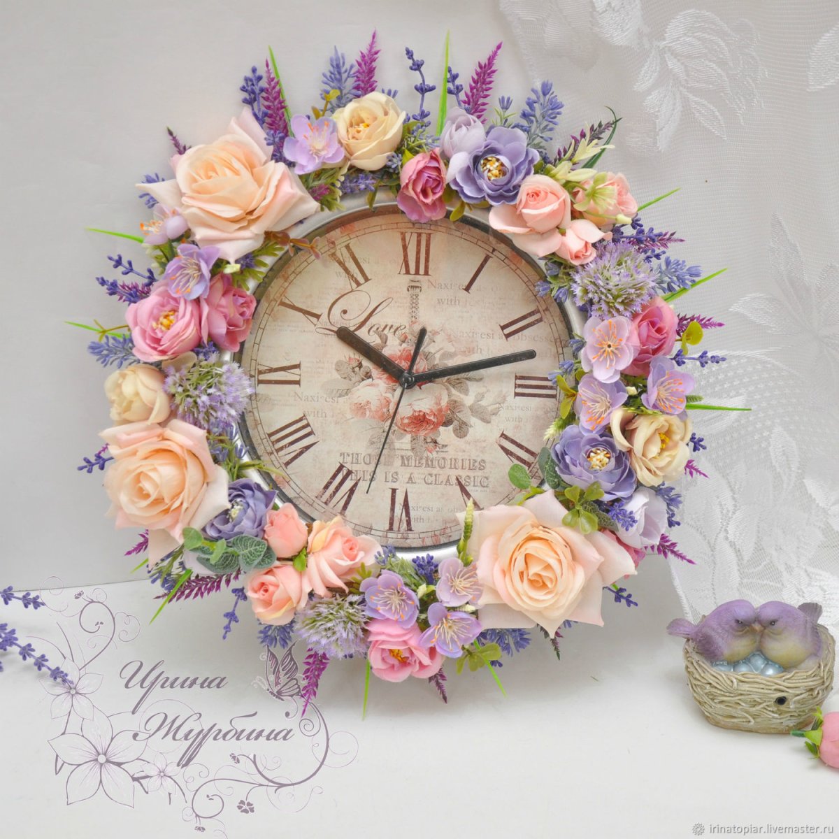 Часы в стиле Прованс