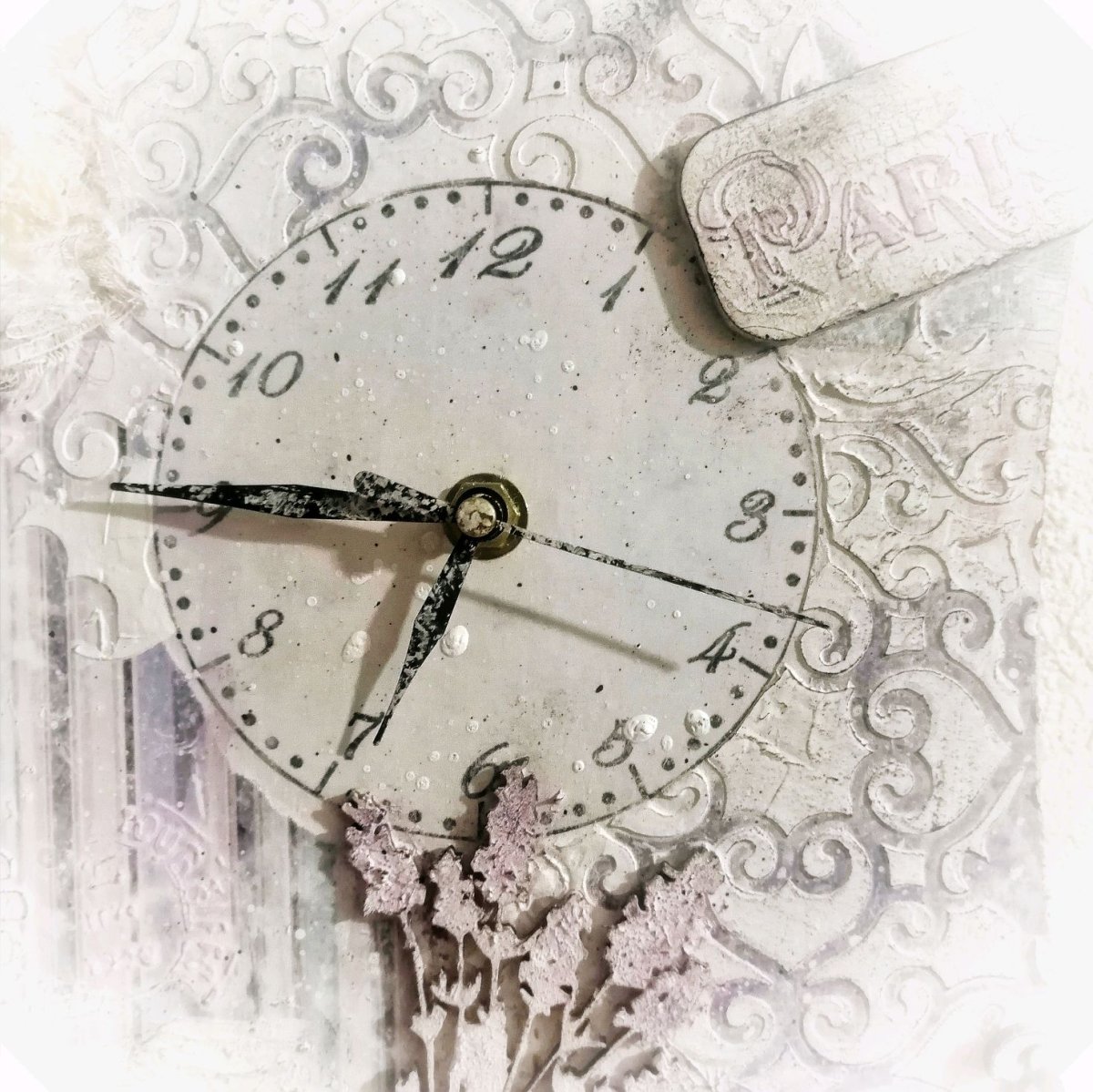 Декупаж часы настенные