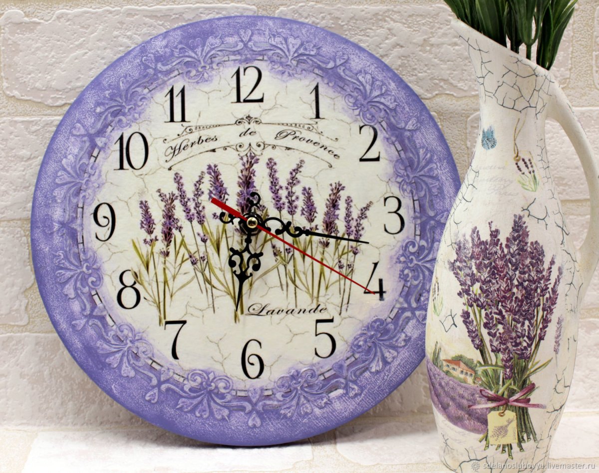 Часы в стиле Прованс
