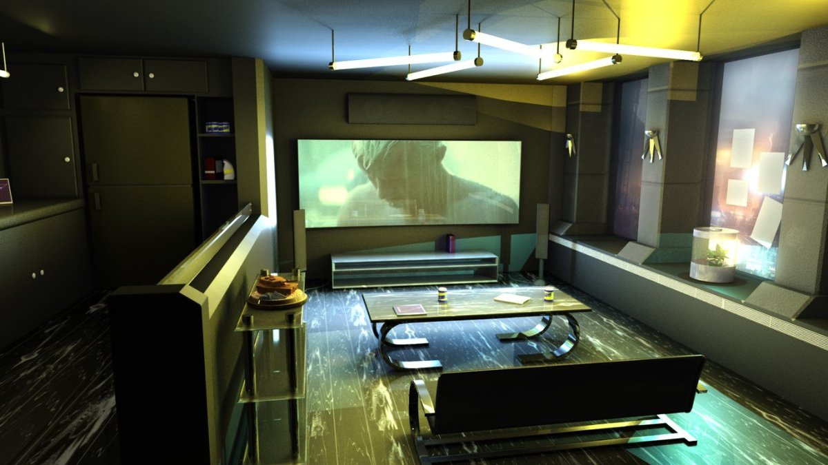 Интерьер в стиле Cyberpunk