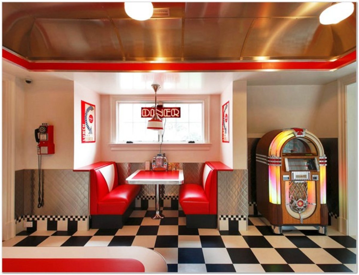 Ретро стиле. Стиль - Дайнер (Diner)