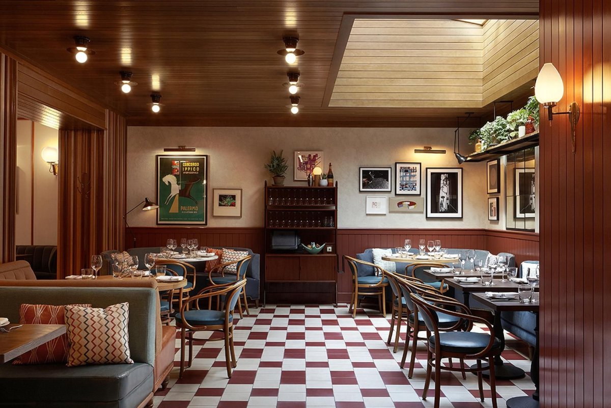 Интерьер кафе в английском стиле