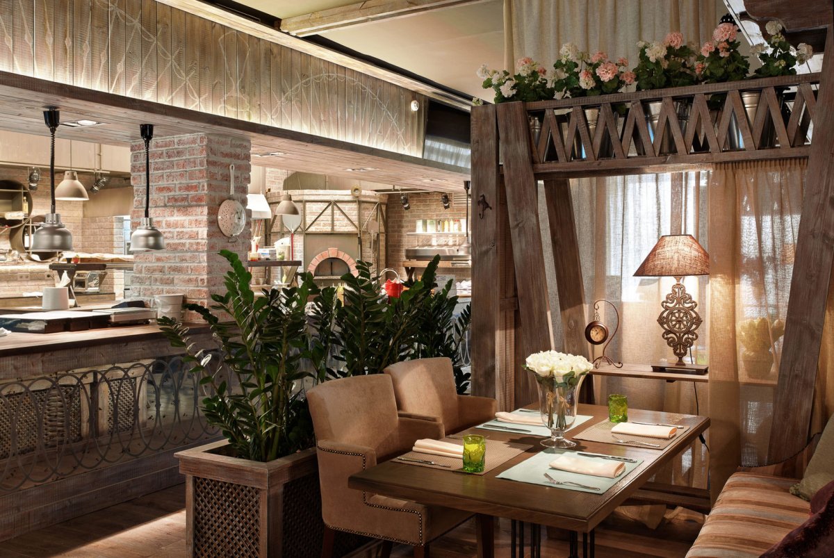 Ресторан Флорентини Басманная интерьер