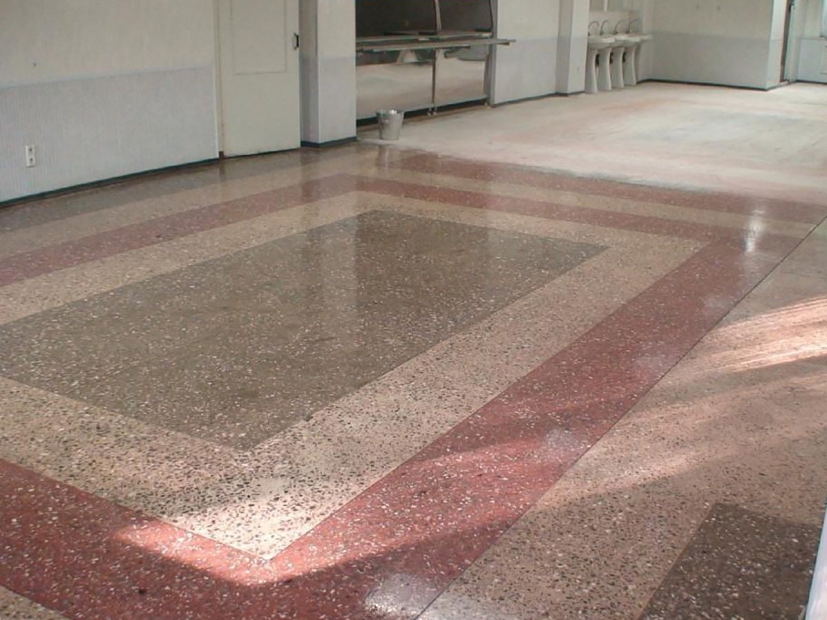 Мозаичные полы терраццо