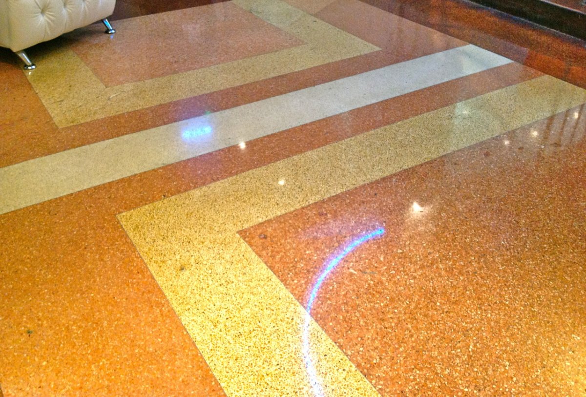 Наливной мозаичный пол