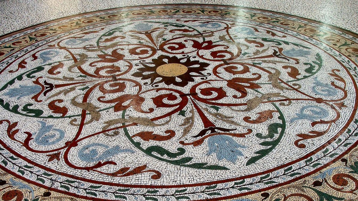 Мозаичные полы Ватопедского монастыря