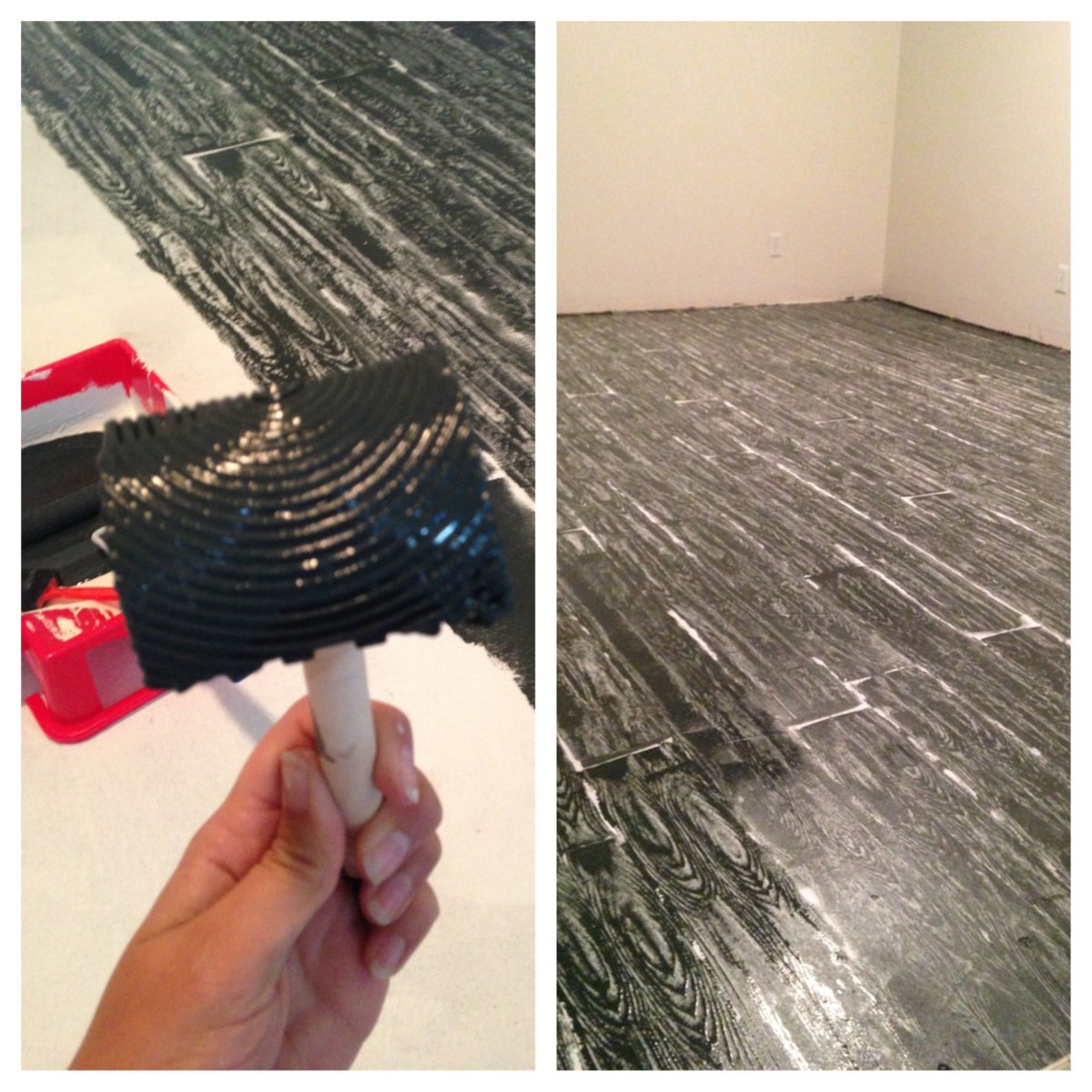 Декоративная покраска пола