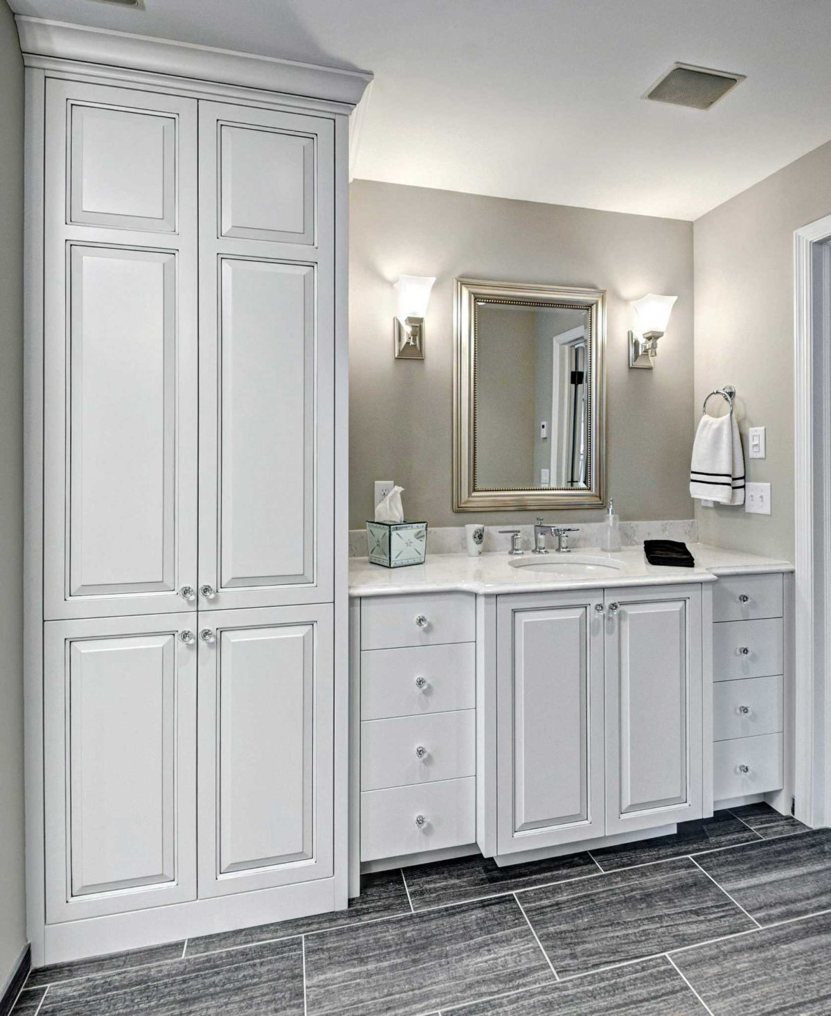 Шкаф для ванной классика