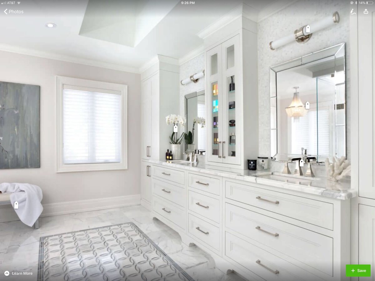 Мебель для ванной Неоклассика белая