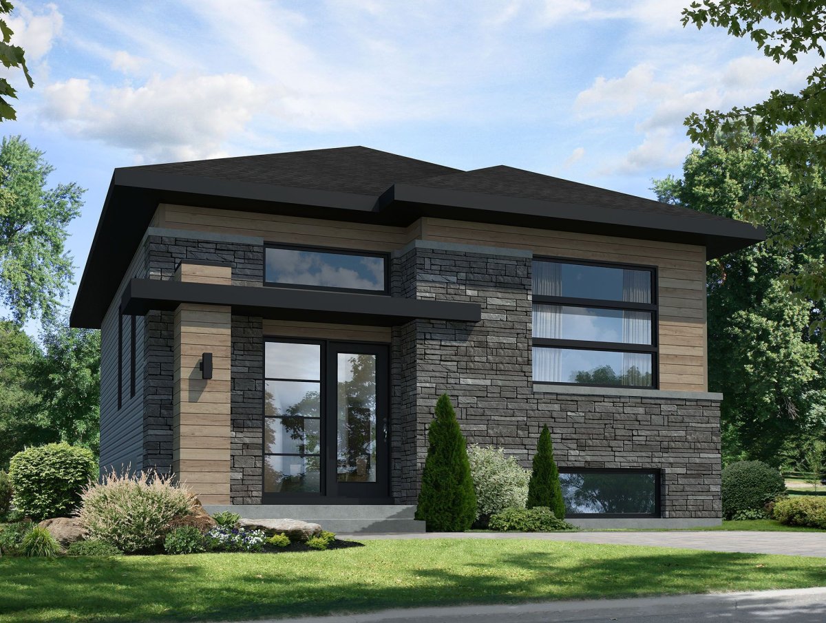 Дом в стиле лофт двухэтажный проект