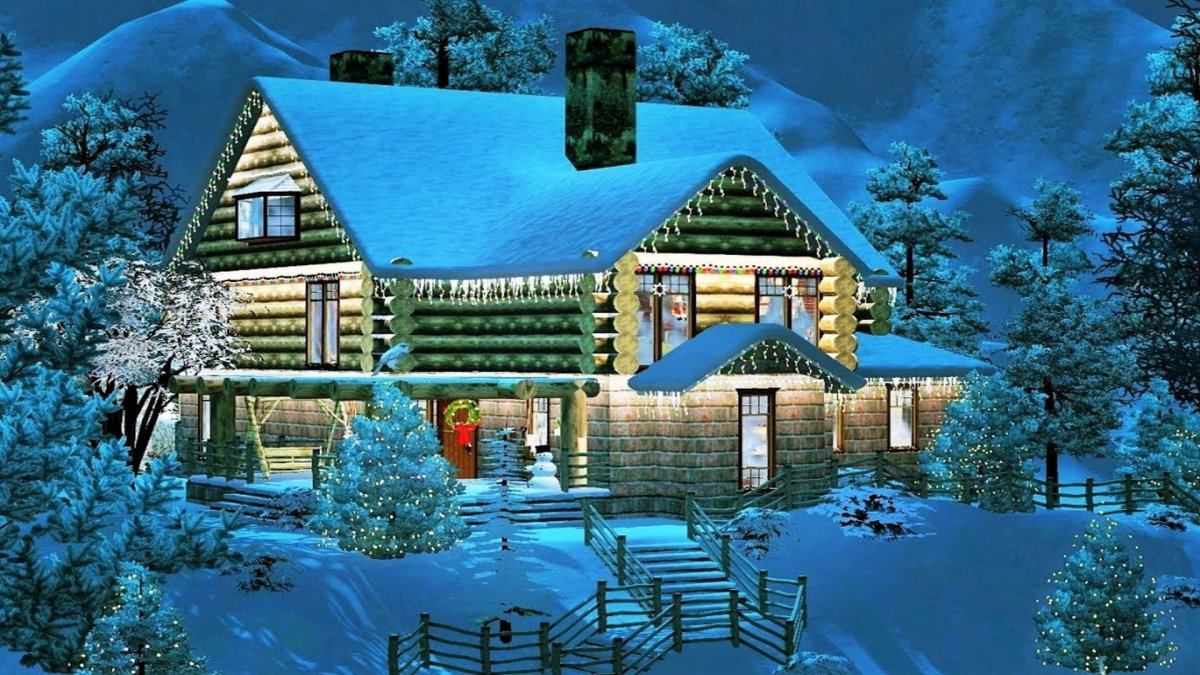 Сказочный зимний домик