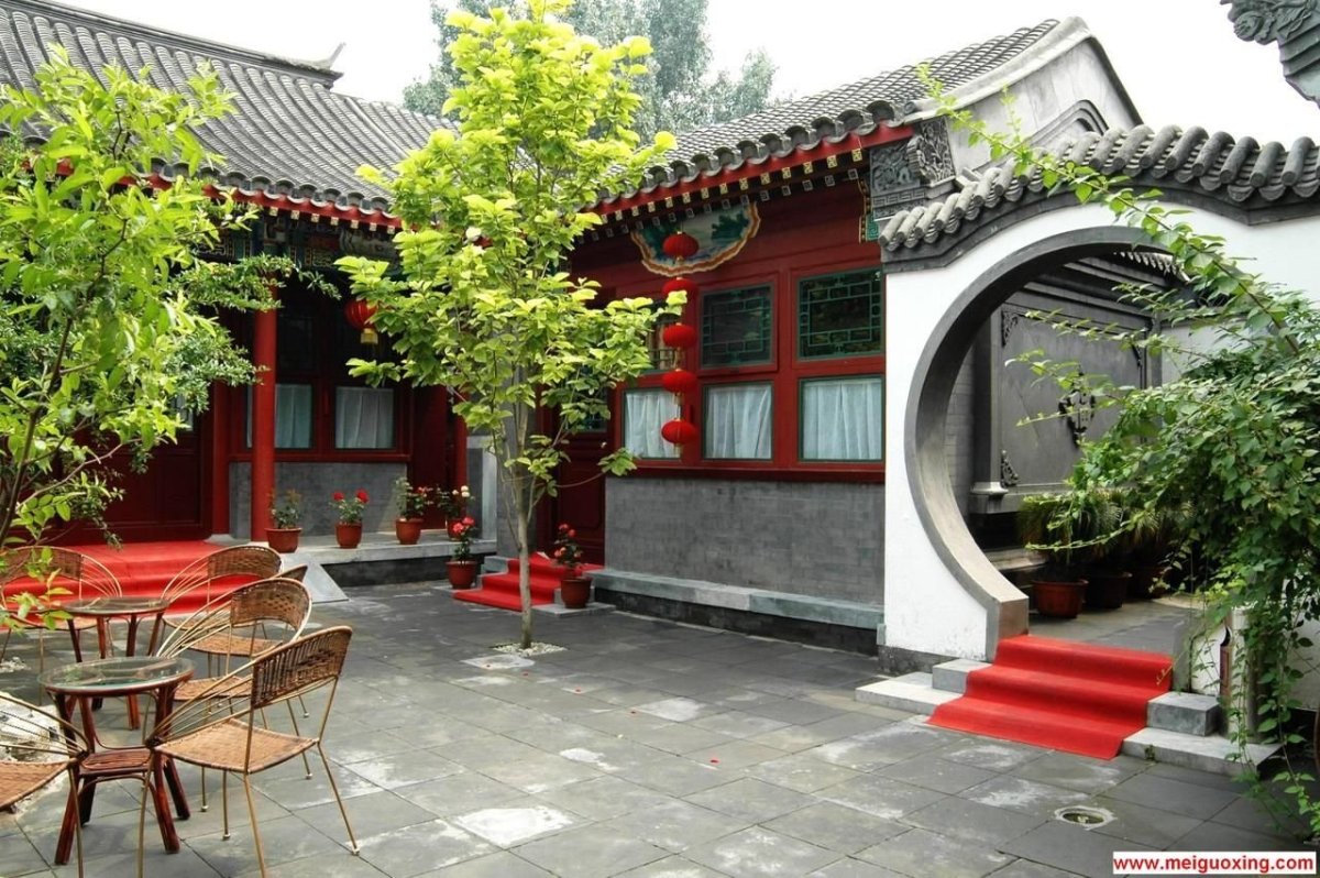 Традиционный китайский дом с двориком