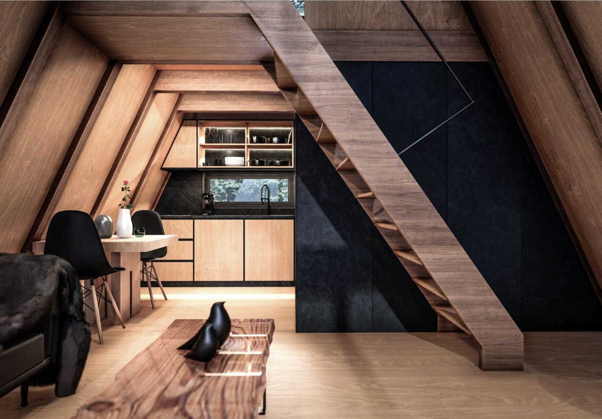 Внутренняя отделка дома шалаша