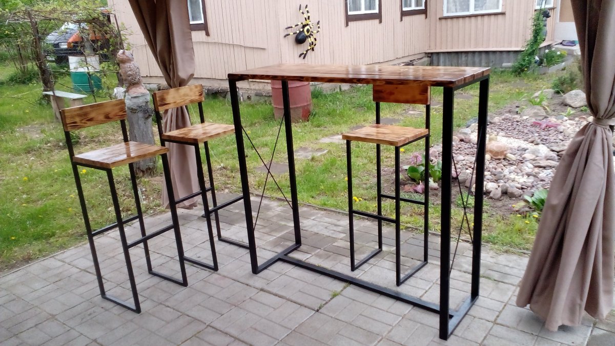 Каркасная мебель из металла