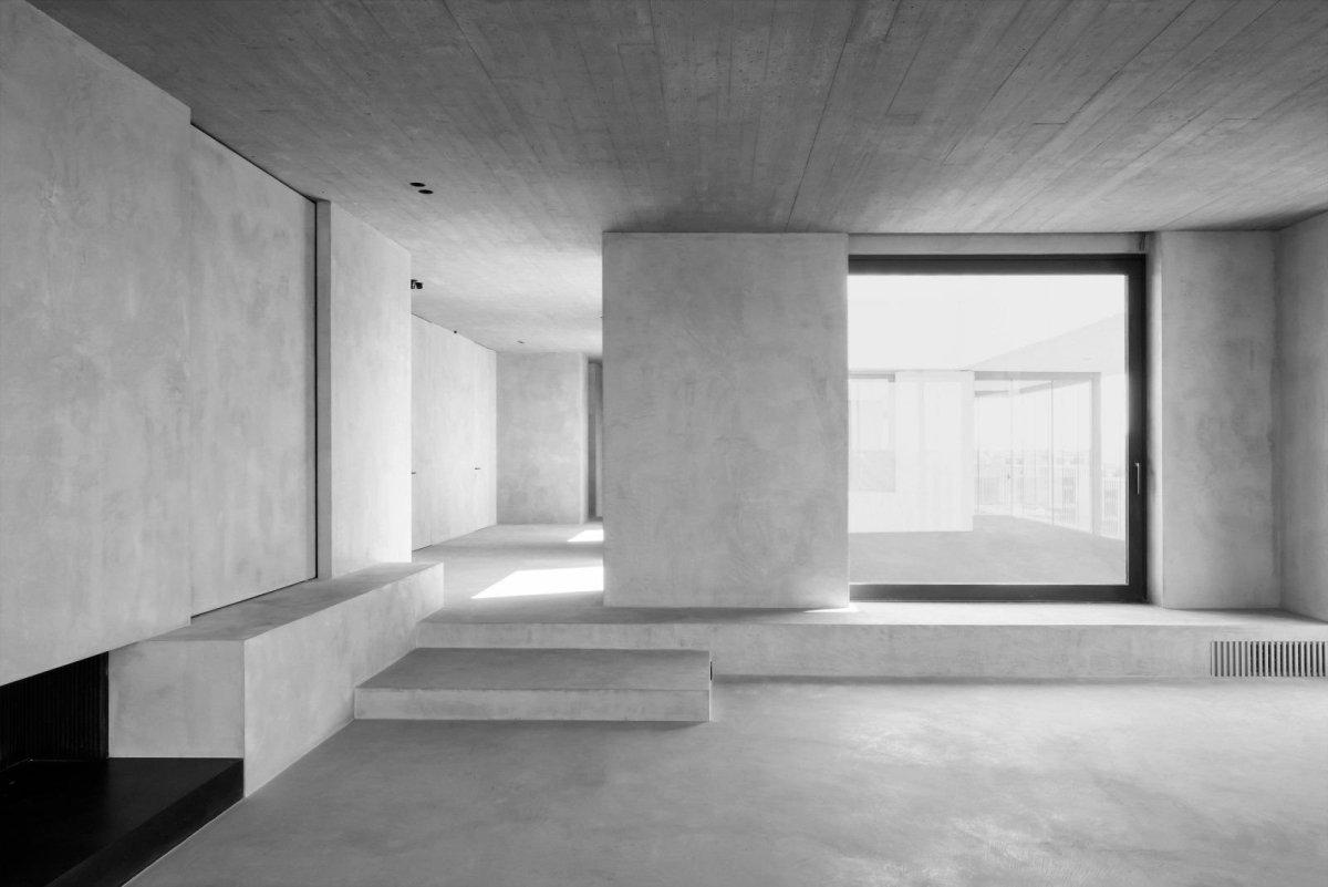 Бетонный Минимализм интерьер