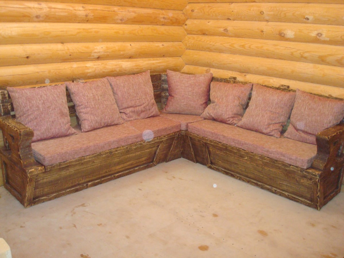 Мягкая мебель для бани