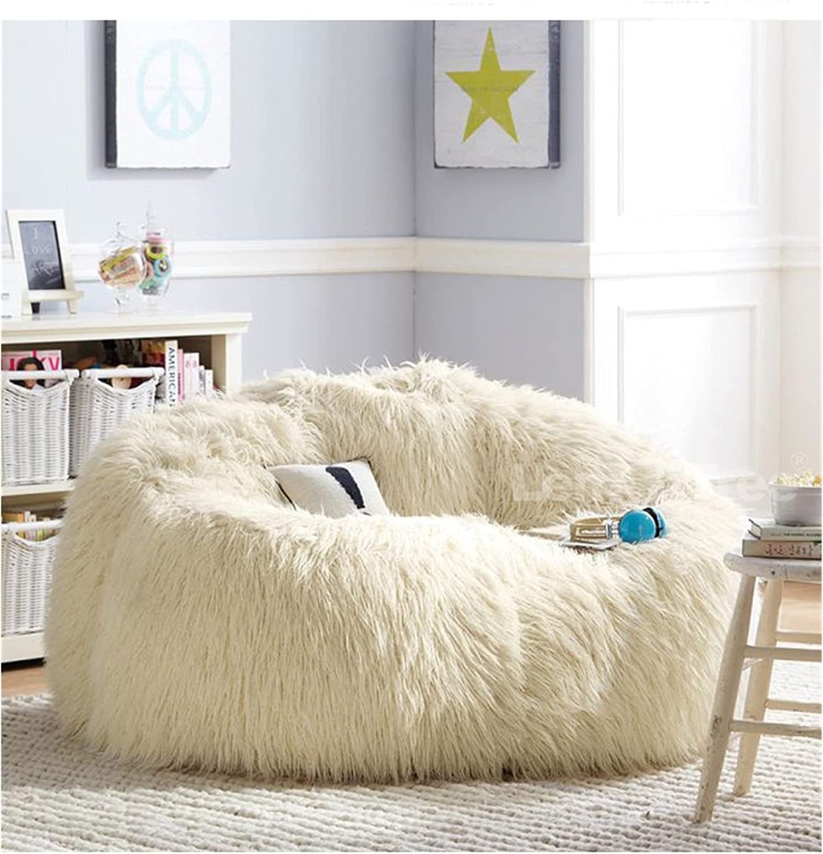 Кресло-мешок-диван меховой 'Йети.