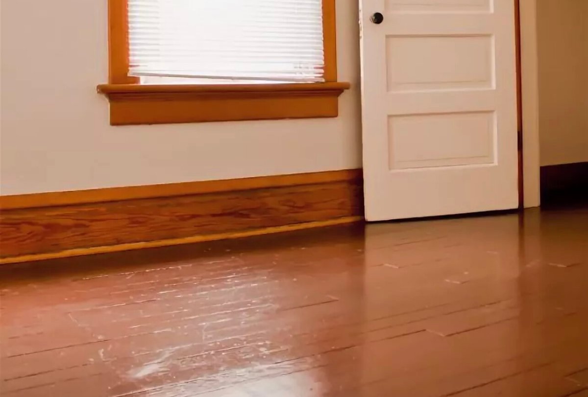 Крашеный деревянный пол