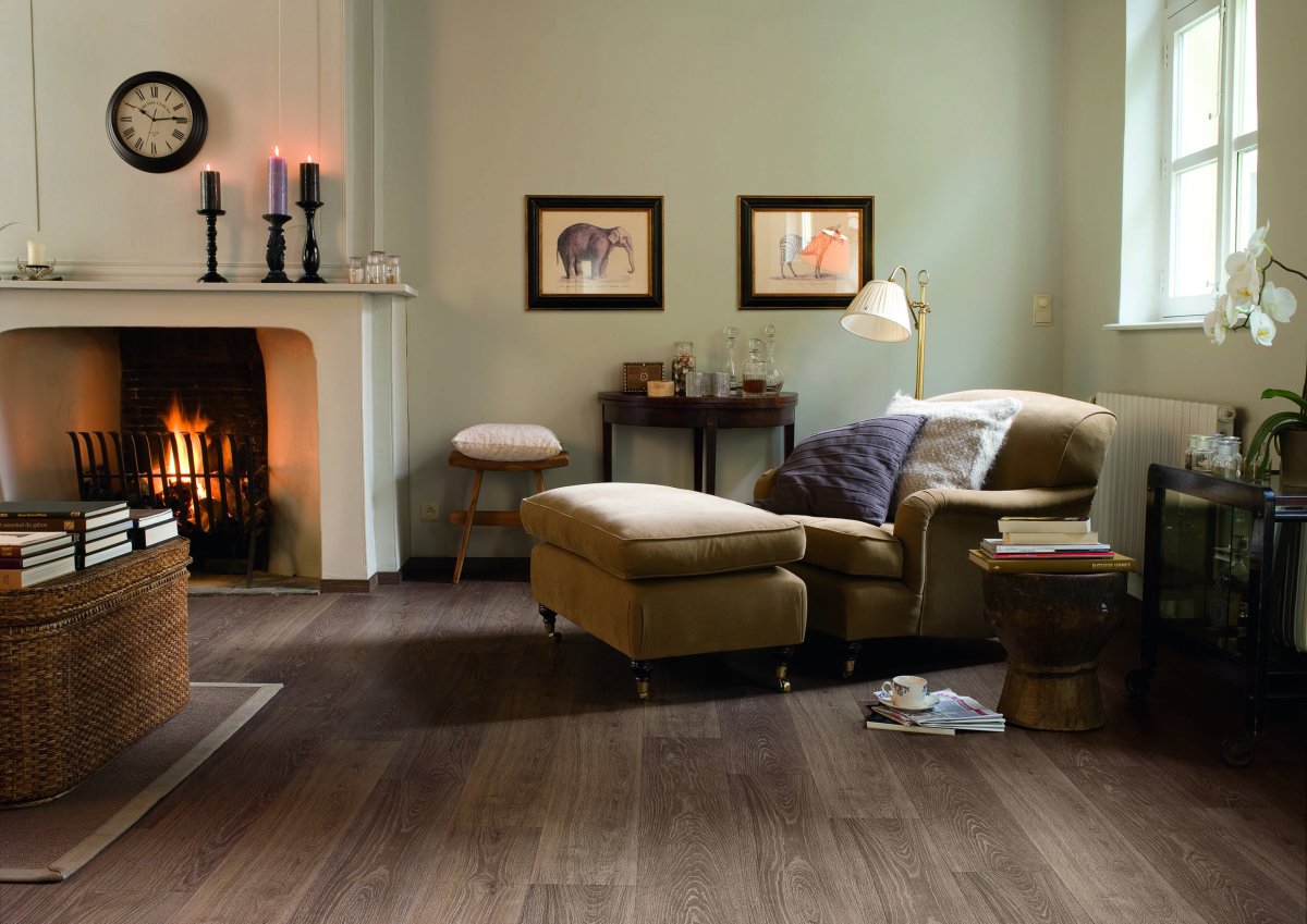 Ламинат quick Step Classic clm1382 доска дуба серого старинного