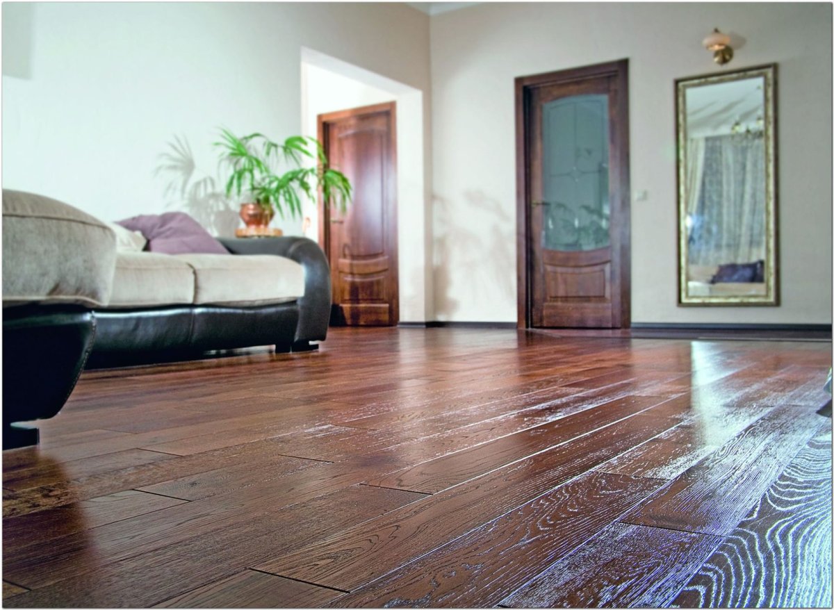 Красивый пол из массива