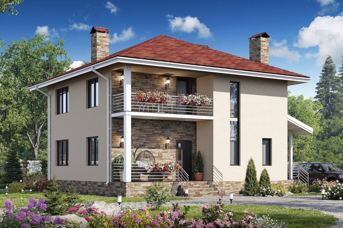 Проекты домов из пенобетона