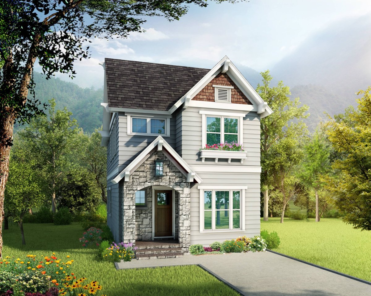 Маленький двухэтажный домик