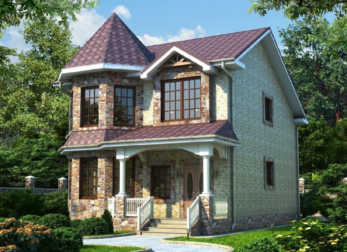 Двухэтажный коттедж