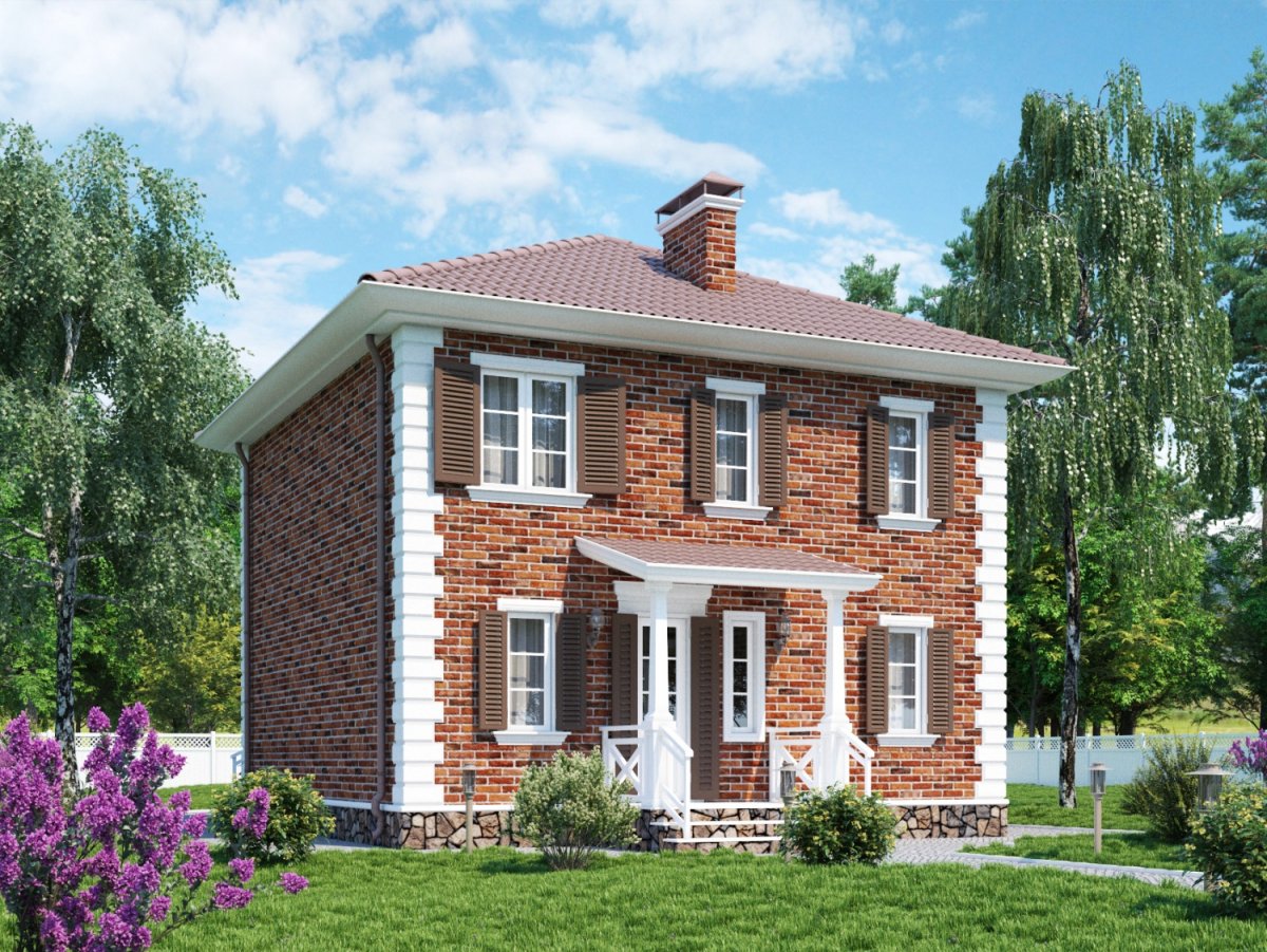 Небольшой кирпичный дом