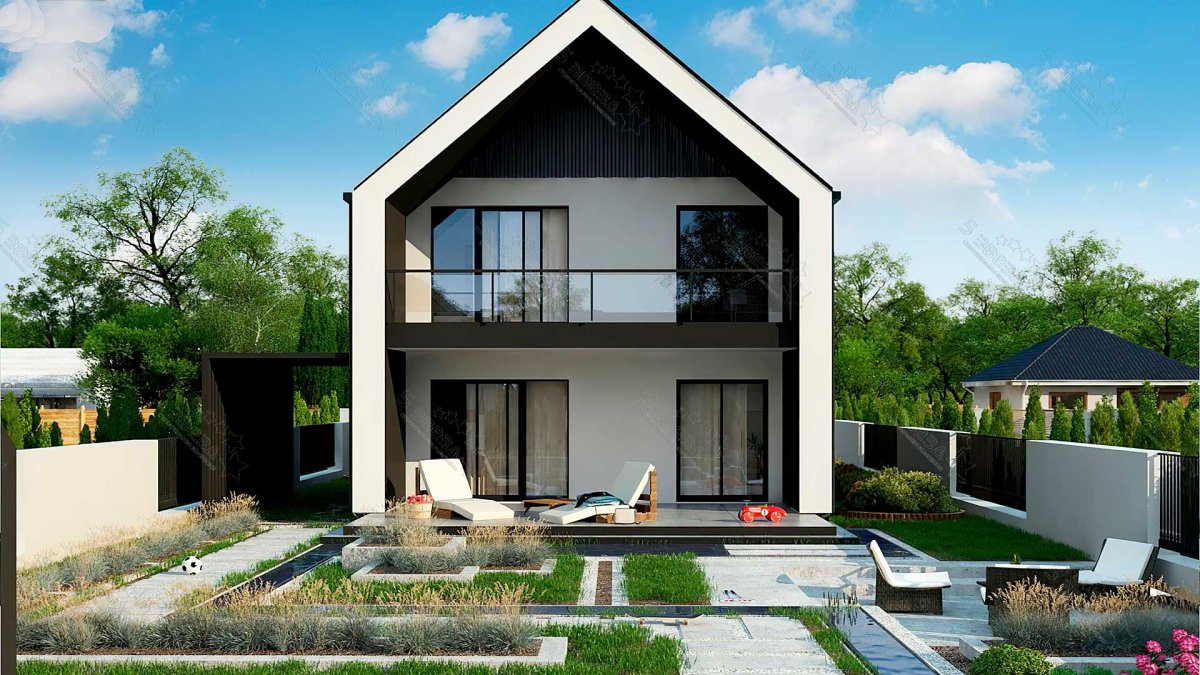 Дом на узком участке