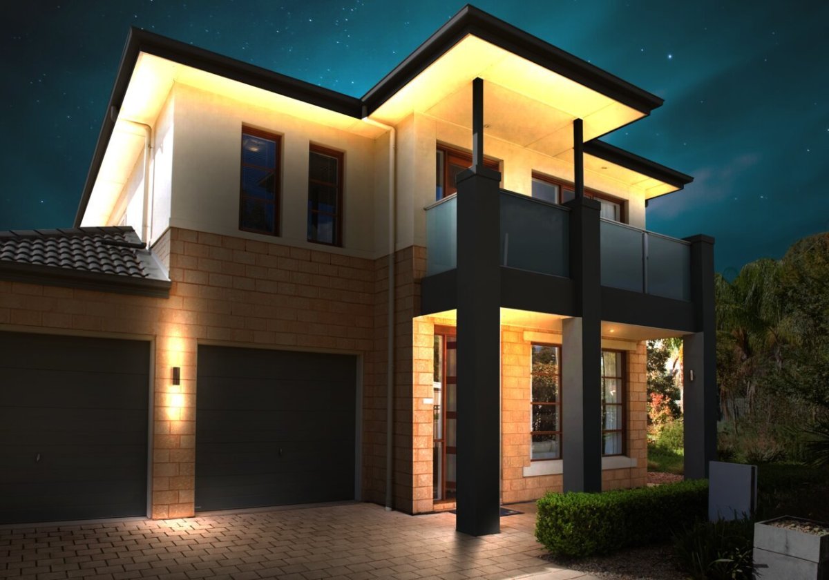 Архитектурная подсветка коттеджа