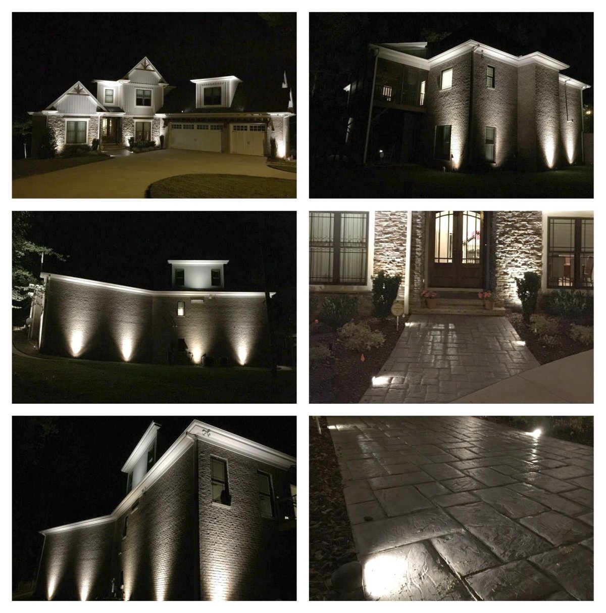 Подсветка фасада в отмостке