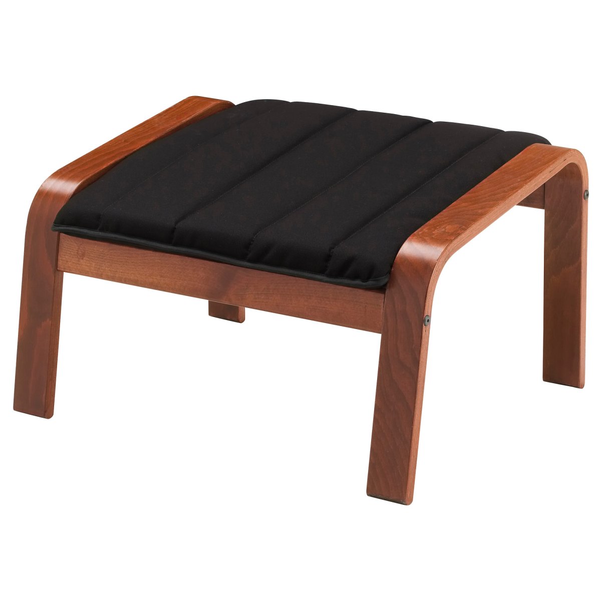 ПОЭНГ И табурет для ног Ранста чёрны