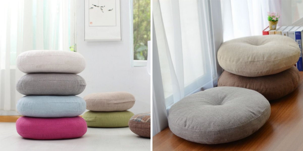 Напольные пуфики подушки