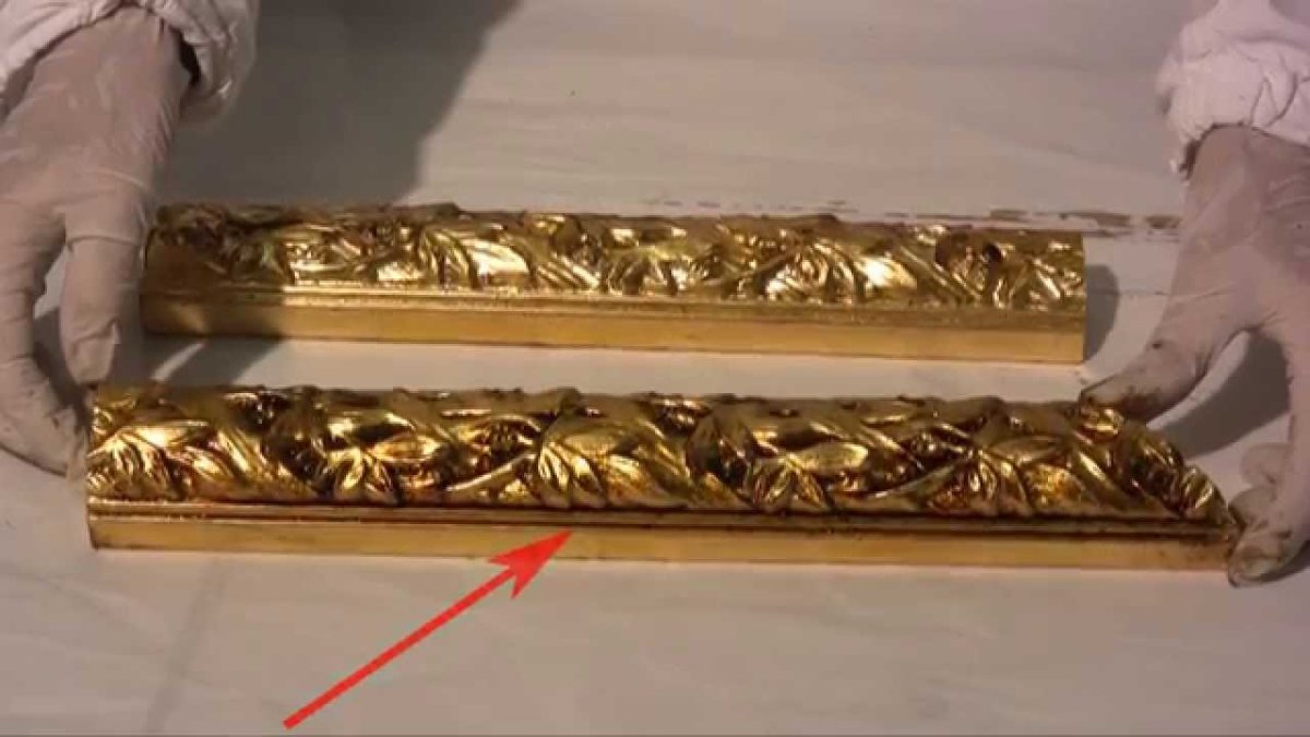 Покраска под золото