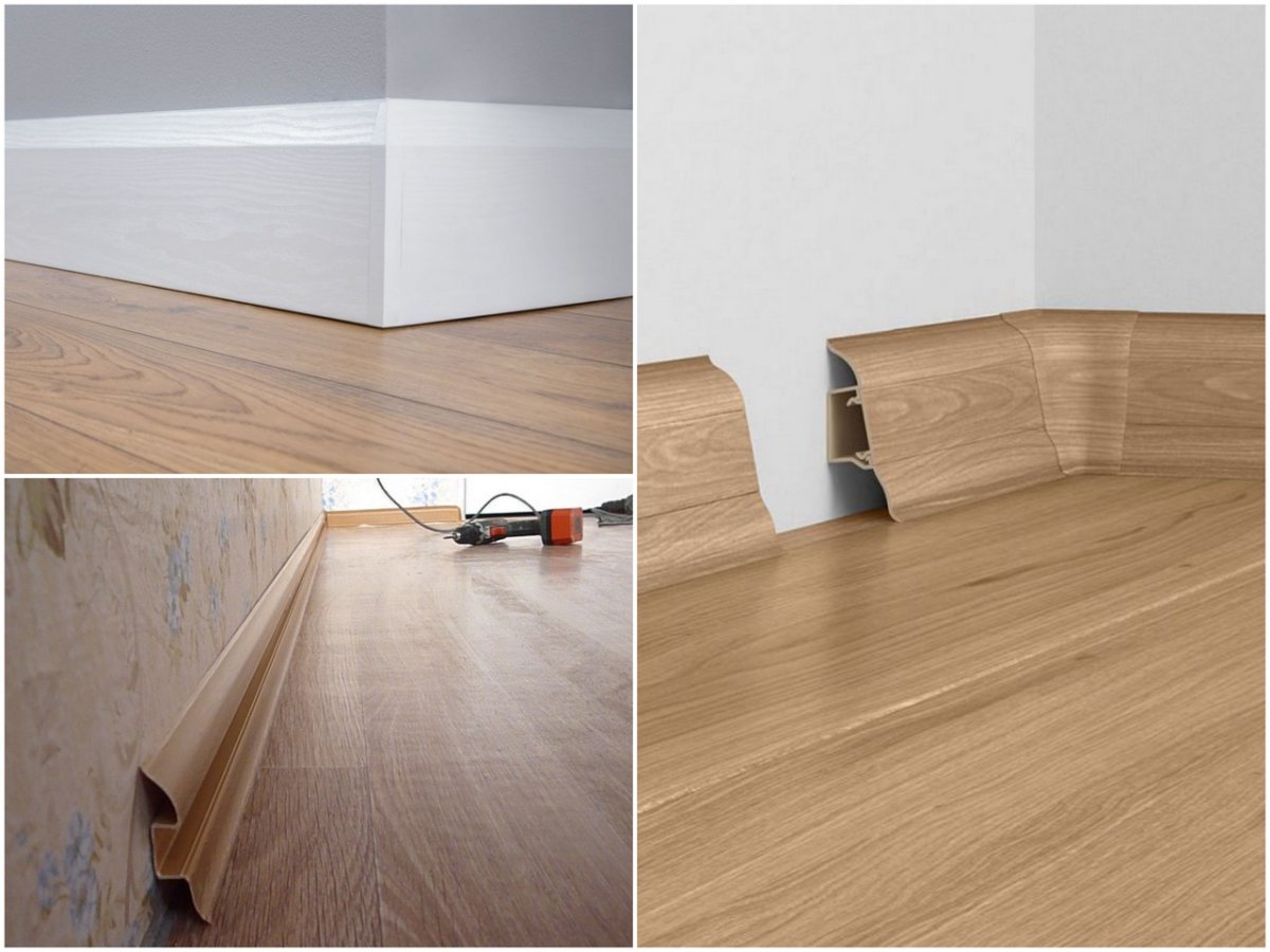 Плинтус для обоев пластиковый