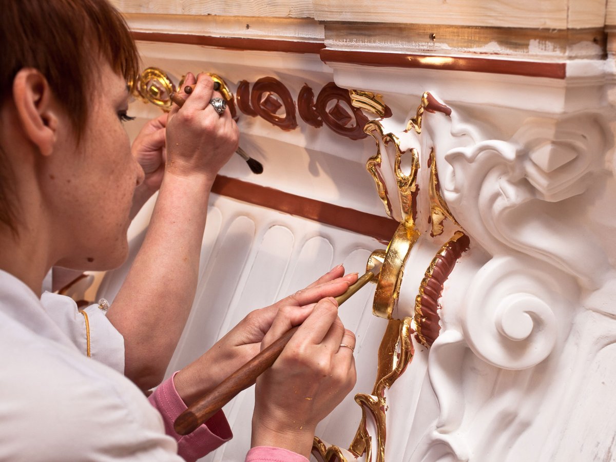 Золочение на гульфарбу