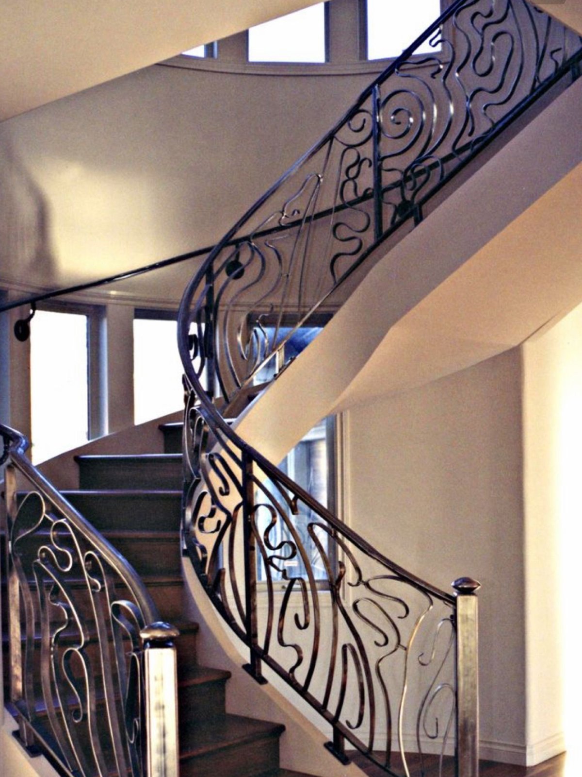 Кованые перила арт деко