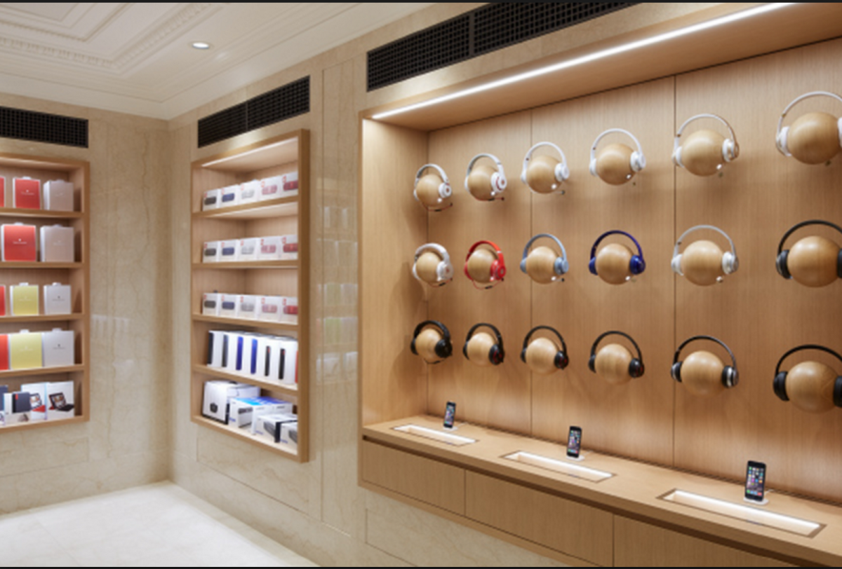 Витрина для телефонных аксессуаров