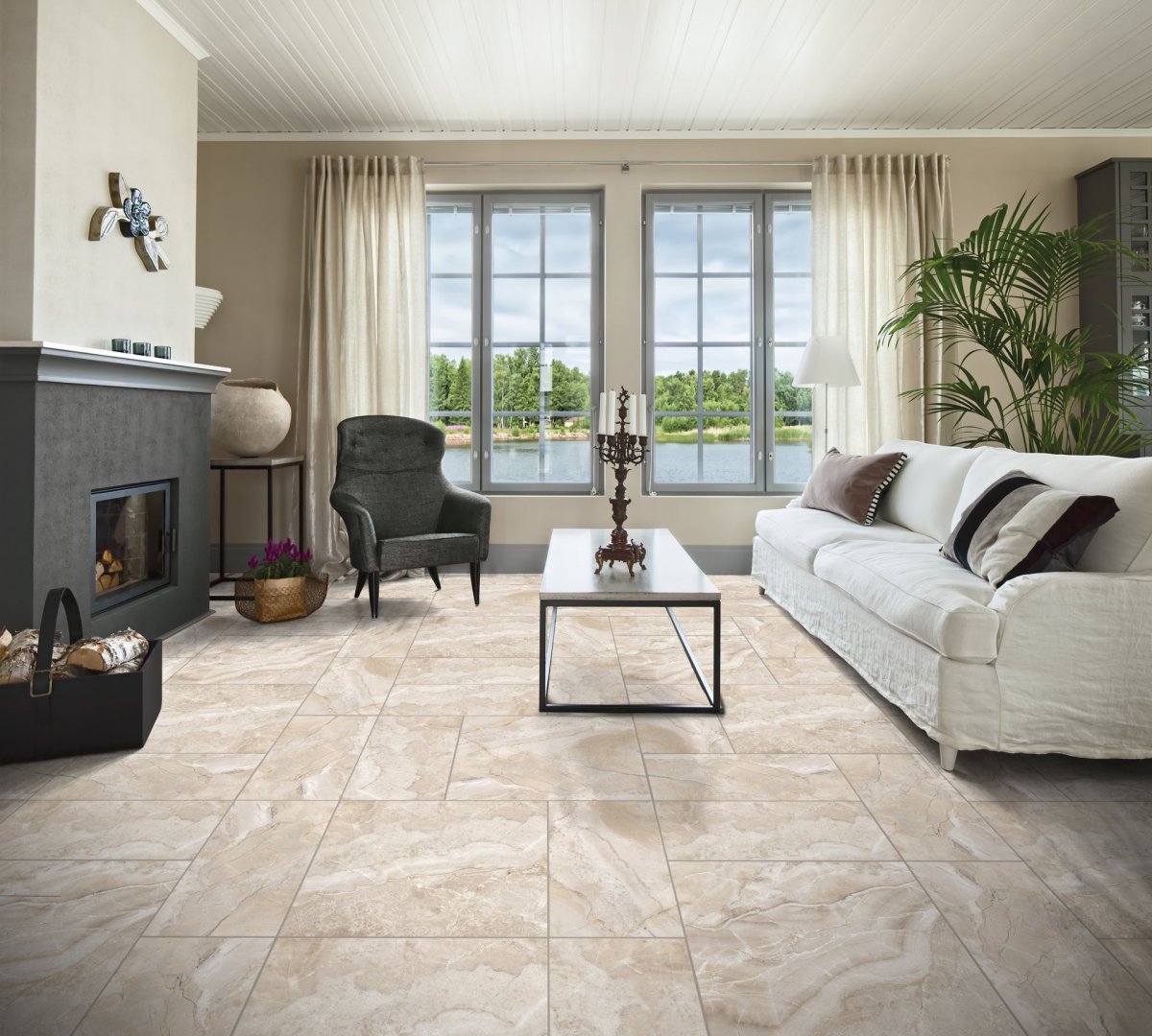 Керамогранит Axima Alicante 60x60 см 1.44 м² цвет бежевый