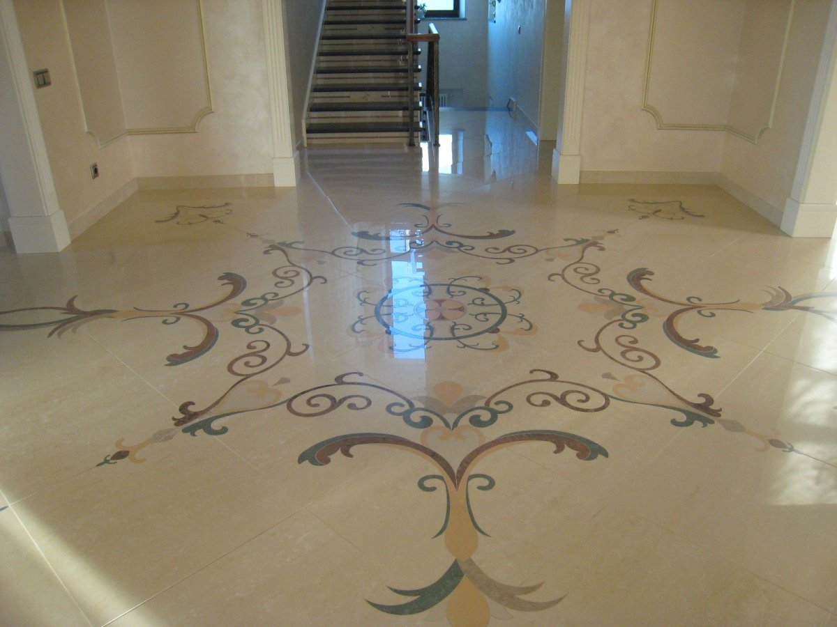 3д пол из керамогранита