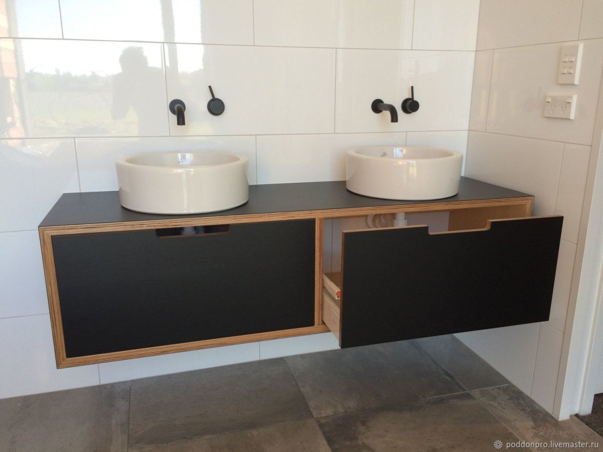 Тумба в ванную из ламинированной фанеры